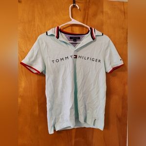 Blue men's tommy tee shirt